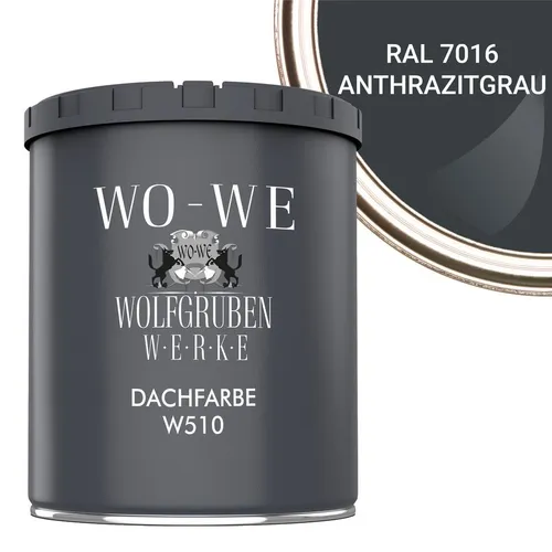 Produktbild WO-WE Dachfarbe Dachfarbe Sockelfarbe Dachbeschichtung W510, 0.75-20L, Seidenglänzend