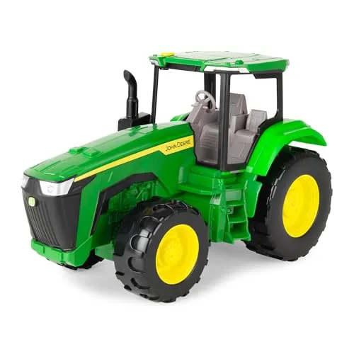 Britains John Deere Traktor mit Licht und Sound, Landwirtschaftliches Spielzeugfahrzeug, Realistische Geräusche und Beleuchtung, Robustes Farm Spielzeug, Sammlermodell für Kinder