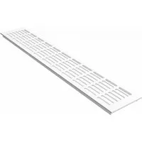 MS Beschläge Lüftungsgitter 100 x 200 mm Weiß RAL 9016