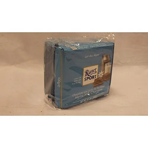 Ritter Sport Edel-Vollmilch 35% Kakao - Schokolade 5x100g