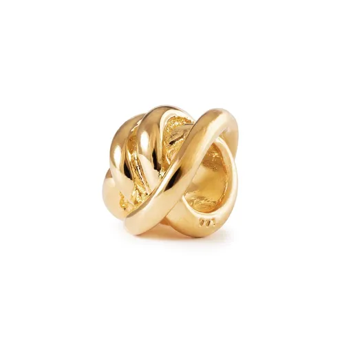 TROLLBEADS Bead Glücksknoten Metall mit 18 Karat Vergoldung TGPBE-30003