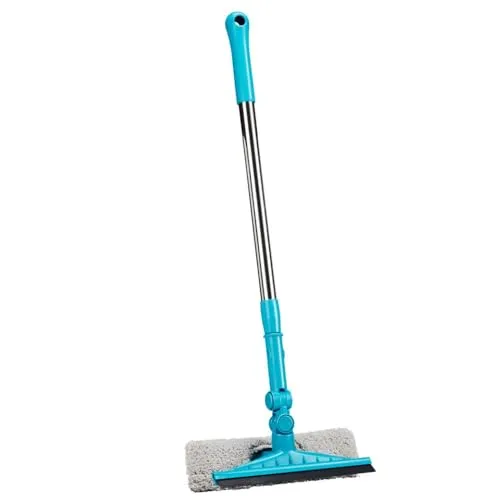 alpina Fensterwischer – Fensterzieher und Fensterwischer – mit Teleskopstiel - 89 x 25.5 x 9.5 cm - Ausziehbarer Fensterputzer