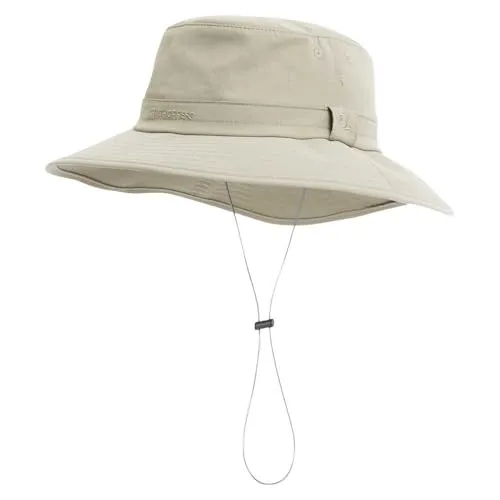 Craghoppers NosiLife Outback Hat II, M-L/M/L, Pebble - Strickmützen für Herren, mit insektenabwehrender NosiLife Technologie und UV-Schutzfaktor 50+, ideal für Outdoor-Aktivitäten und sonnige Tage.