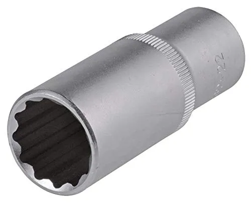 SW-Stahl 05632L-30 Steckschlüsseleinsatz 1/2 Zoll I 30mm I 12 Kant I Vielzahn Stecknuss I lang I Steckschlüssel-Satz