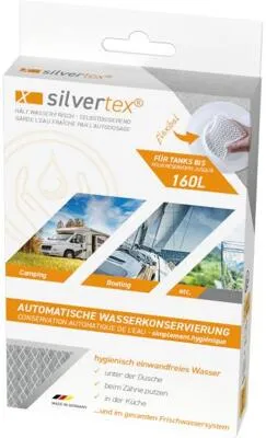 WM Aquatec Silvertex Wasserkonservierung, 160 Liter - Wasserentkeimung mit Silvertex, schützt Wasser bis zu 6 Monate vor Keimen und Biofilmbildung - ideal für eine mühelose und sichere Wasserversorgung.