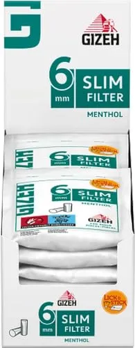 GIZEH Slim Filter Menthol (10x120) SUP von Gizeh