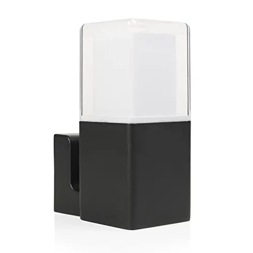 Smartwares Außenwandleuchte Black Outdoor – 800 lm – Up-Licht – Stimmungsbeleuchtung für Zaun, Wand oder Haustür – Außenlampe – OOL-50015