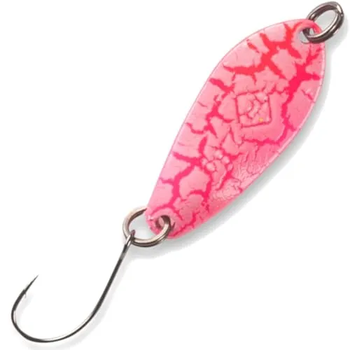 Iron Trout Wave Spoon 2,8g - Forellenblinker, Sänger Farbe:Crackle White Pink