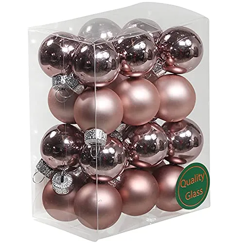 Kleine Baumkugeln aus Glas Ø 2 cm/2,5 cm/3 cm - Christbaumkugeln Baumschmuck Christbaumschmuck Weihnachtsbaumschmuck Weihnachtsbaumkugeln (Lotus, 2,5 cm)