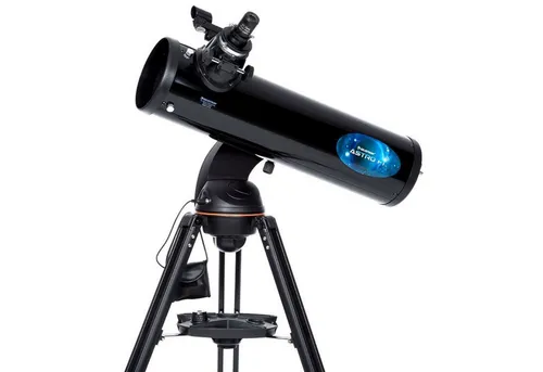 Celestron Teleskop N 130/650 AZ GoTo Astro Fi 130 - Einsteiger-Teleskop mit fortschrittlicher Elektronik, steuerbar über Tablet oder Smartphone. Leicht, kompakt und ideal für die Beobachtung von Himmelsobjekten.