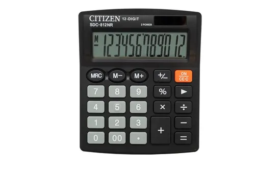 CITIZEN SDC-812NR Taschenrechner Desktop Einfacher Taschenrechner 4562195139881