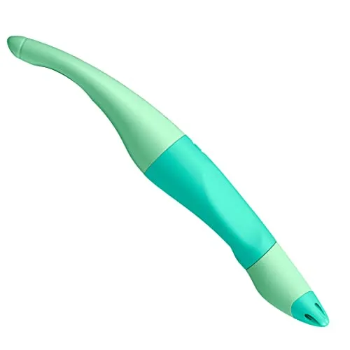 STABILO - Ergonomischer Tintenroller für Linkshänder - EASYoriginal Pastel in Hauch von Minzgrün - blau (löschbar) - inkl. Patrone
