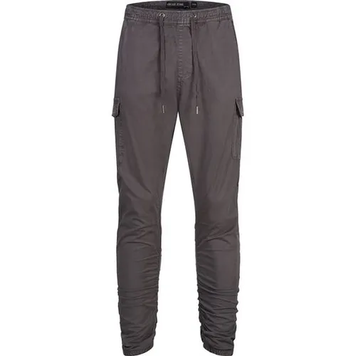 Indicode Herren Cargo-Hose INProff mit Stretch - Moderne Herren Cargo-Hose mit elastischem Bund und Stretch-Anteil für optimale Bewegungsfreiheit. Praktische Taschen und elastische Beinabschlüsse machen sie zum idealen Begleiter für Freizeit und urbanen Style.