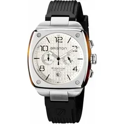 Briston 22142.S.T.2.RB Herren-Armbanduhr - Elegante Herrenuhr aus Edelstahl in Schwarz mit Stoppuhr-Funktion, perfekt für modebewusste Männer.