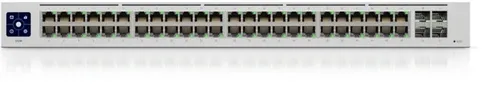 Ubiquiti USW-48 Standard 48 Switch - Managed Switch mit 48 x 10/100/1000 + 4 x Gigabit SFP, ideal für hohe Netzwerkgeschwindigkeiten und flexible Montagemöglichkeiten.