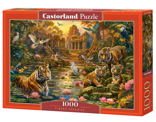 Puzzle 1000 el. Tigers Paradise CASTORLAND  C-105199 CASTOR 5904438105199