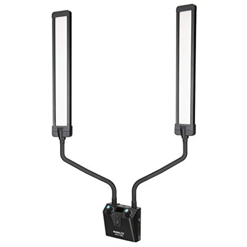 Nanlite Mira 26B Beauty Light mit Stativ - Dauerlichter für Content Creator, bietet weiche Beleuchtung und stufenlos einstellbare Lichtintensität von 0-100%. Farbtemperatur von 2.700 K bis 6.500 K für perfekte Aufnahmen.