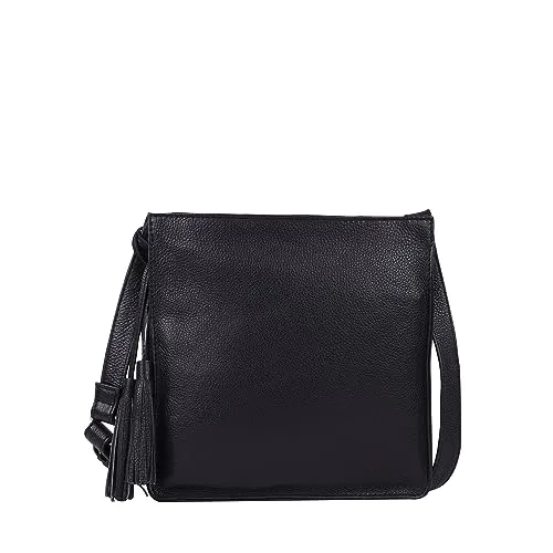 Gerry Weber Beuteltasche Cadiz Shoulderbag SVZ black - Elegante Umhängetasche mit Reißverschluss, stabiler Halt und praktischem Innenlayout für stilbewusste Frauen.