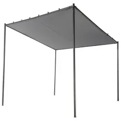 Beliani Garten-Pergola Grau 282x282 cm von Beliani