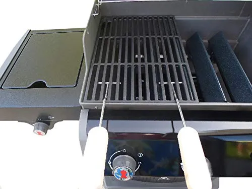 Gusseisen Grillrost für WEBER SPIRIT E 310/320/330 mit Griffe - Hochwertiger Grillrost aus Gusseisen, ideal für gleichmäßige Wärmeverteilung und perfekten Grillgeschmack. Passend für Weber Modelle, perfekt für Grillliebhaber.