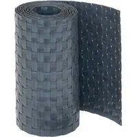 Jardinion Sichtschutzstreifen 250cm x 19cm x 2,4mm Anthrazit Blickdicht