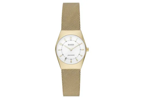 Skagen Damenuhr Grenen Lille Solar in gold von Skagen