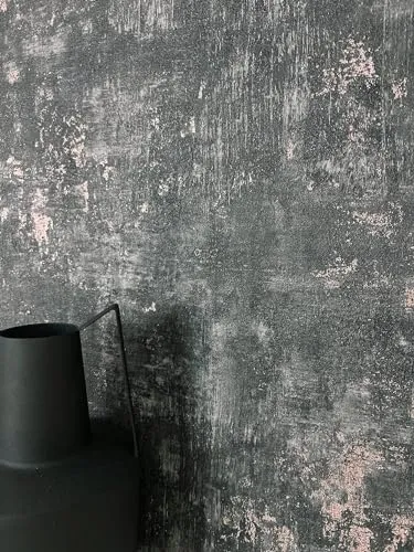 Newroom Vliestapete Tyana Black in schwarz von Newroom