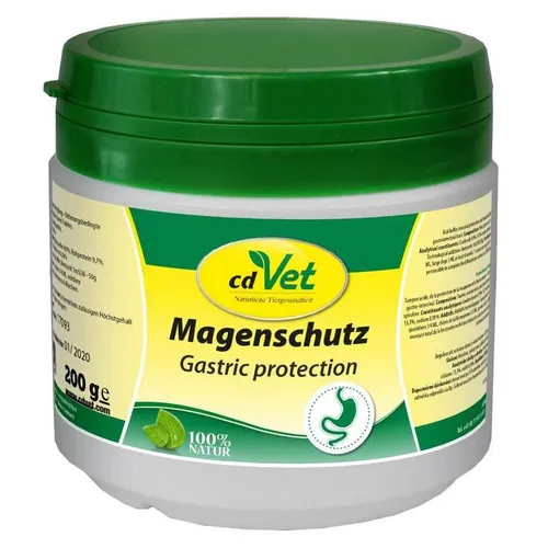 cdVet Magenschutz 200 g - Tiergesundheit – 100% natürliches Ergänzungsfutter zur Unterstützung von Magen & Darm bei Hunden und Katzen, fördert die Regeneration der Magenschleimhaut und bindet Schadstoffe.