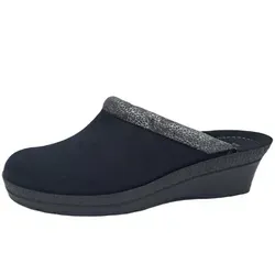 Rohde Hausschuh schwarz 38 EU - Bequemer Hausschuh in Größe 38, Farbe Schwarz, mit weichem Textilobermaterial für optimalen Tragekomfort zu Hause.