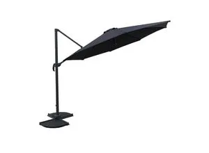 Deluxe-Ampelschirm Ø 300 cm, anthrazit in schwarz von Harms