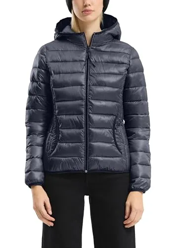 QS Damen 2162865 Steppjacke - Funktionsjacke mit Stehkragen und fixierter Kapuze, ideal für Outdoor-Aktivitäten und kühle Tage. Regular Fit für optimalen Tragekomfort.