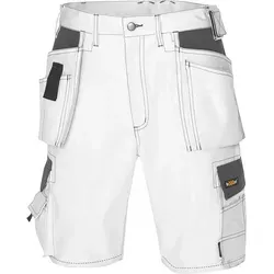 teXXor® Bermuda 4344, weiß/grau, Größe 48 - Wanderhosen mit abriebfestem Material, ideal für Handwerk und Outdoor-Aktivitäten. Pflegeleicht und robust, perfekt für jeden Einsatz.
