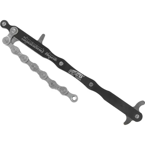 SuperB 3-in-1 Kettenwerkzeug TB-3327 - Fahrradwerkzeuge: Praktisches 3-in-1 Werkzeug zur präzisen Ketten- und Zahnkranzverschleißmessung, ideal für Fahrradliebhaber und Mechaniker.