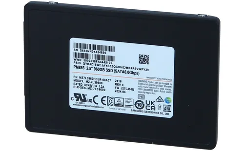 Samsung PM893 MZ7L3960HCJR - 960 GB SSD - Interne 2.5
