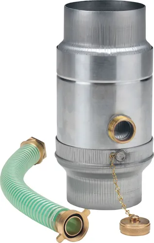 Regensammler Zink mit Anschluss für Fallrohr DN 60 - 120