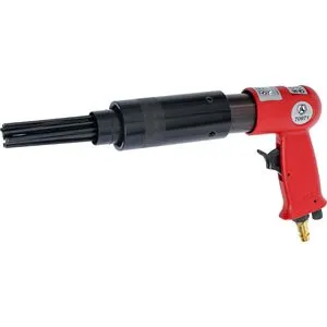 BGS-technic Nadelentroster 70971 - Druckluft mit 4000 Schlägen/Minute - Tacker für professionelles Entrosten, Reinigen und Abklopfen. Handliche Pistolenform für ermüdungsfreies Arbeiten und robustes Ganzmetallgehäuse.