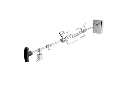 TAINO Drehspieß Platinum Black 2+1 3+1 Grillspieß - Universal Drehspieß für Gasgrills, ideal für knusprige Hähnchen und Braten. Passend für viele Grill-Marken, bis 8 kg belastbar und einfach zu montieren.