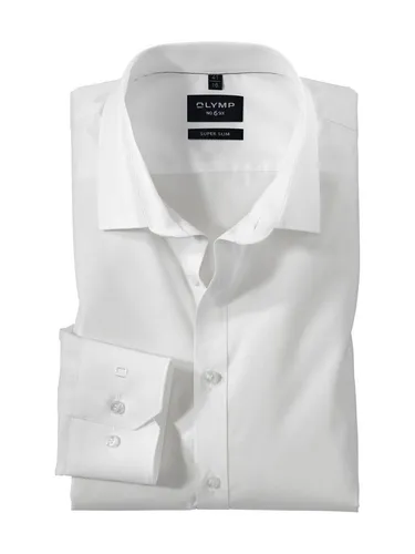OLYMP Herren Businesshemd Langarm No.Six - Hellbeige, super Slim Fit - Herrenhemden in super slim Passform mit Urban Kent Kragen, perfekt für einen modernen, eleganten Look im Büro oder bei besonderen Anlässen.