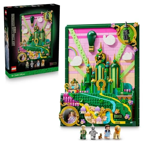 LEGO® WICKED 75685: Emerald City Wandkunst – NEU & OVP - LEGO Komplette Sets, 1518 Teile, ideal für Fans von WICKED und Kunstliebhaber, perfekt zum Bauen und Ausstellen!