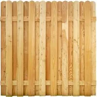 GartenLand Bretterzaun MAILAND 180x180 cm - Stabiler Holzzaun aus Lärche - Der Bretterzaun Mailand 180x180 cm aus hochwertiger Lärche bietet optimalen Sichtschutz und natürliche Eleganz. Dank überlappender Bretter ist er blickdicht und schützt Ihren Garten stilvoll. Widerstandsfähig und pflegeleicht für langlebige Freude.