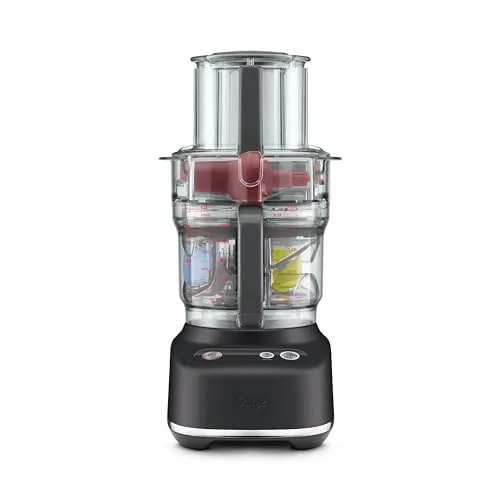 Sage - The Paradice 9 Küchenmaschine - Multifunktionales Set zum Hacken, Würfeln, Schneiden und Zerkleinern - 9 Tassen Fassungsvermögen, 650W Motor - Schwarzer Trüffel