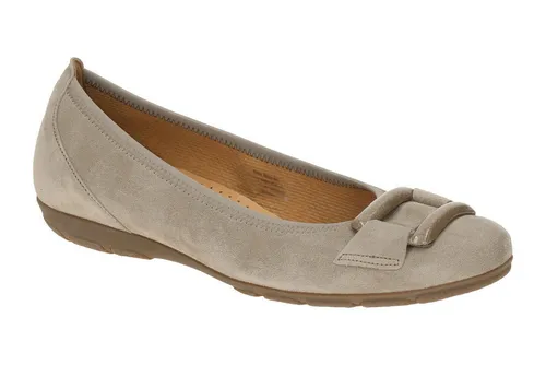 Gabor 74.166.12 Ballerina grau 40,5 EU (7 UK) - Elegante Gabor Ballerina in grau aus hochwertigem Leder, ideal für den Alltag. Bequem und stilvoll, perfekt für jeden Anlass.