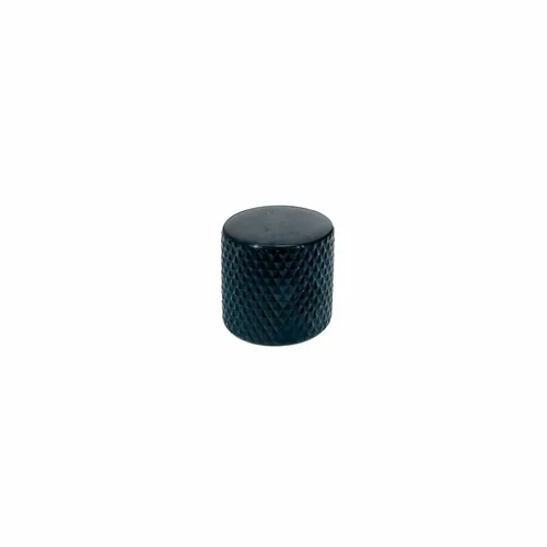 BOSTON Potiknopf, Dome Knob, Metall, schwarz, 19,0mmx19.0mm, push on, 6,0mm Scha