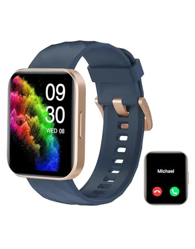 RUIMEN Smartwatch für Damen Herren Bluetooth-Anruffunktion 1.85
