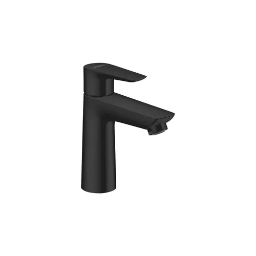 Hansgrohe Talis E Waschtischmischer 110 - Mattschwarz - Elegante Duscharmatur für Ihr Badezimmer, mit einem modernen matt-schwarzen Finish und einem komfortablen Hebelgriff für präzise Steuerung.