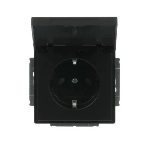 Busch-Jaeger SCHUKO Steckdosen-Einsatz 20 EUKBR-885 schwarz in schwarz von Busch-Jaeger SCHUKO Steckdosen