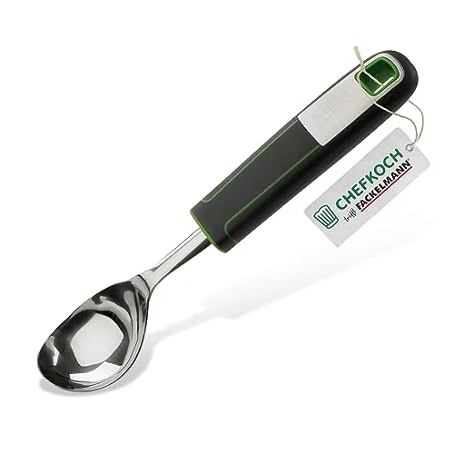 CHEFKOCH Eisportionierer Premium – Zum Formen leckerer Eiskugeln für das perfekte Eisvergnügen – Zum Portionieren von cremigem Eis, erfrischendem Sorbet und vielen anderen Desserts