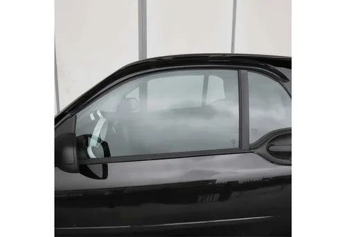 OMAC Lüftungsgitter Windabweiser für Smart ForTwo 453 Coupe 2014-2025 - Aerodynamische Windabweiser aus robustem Acryl, einfach zu montieren und ideal für Autowäsche. Schützen Sie Ihr Fahrzeug vor Wind und Wasser mit geprüfter Qualität.