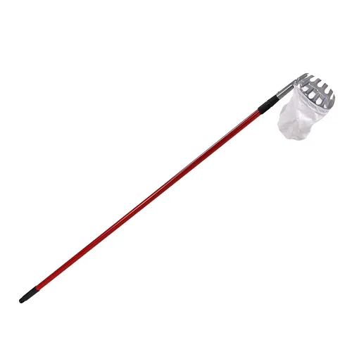 Dema Obstpflücker Teleskopstiel, Obstsammler Apfelpflücker, Metallring, Stoffsack, ausziehbar, sicher, Leiterersatz für Äpfel, Birnen, Pflaumen – bequem, stabil, langlebig 30147