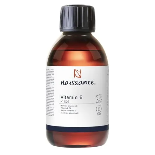 Naissance Natürliches Vitamin E Öl (Nr. 807) - 225ml - für Kosmetik, Haut, Haare, Gesicht, Nägel - Vegan